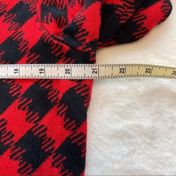 Pendleton Plus Size 1X Red/Black 100% Merino Wool Cardigan - Picture 8 of 10